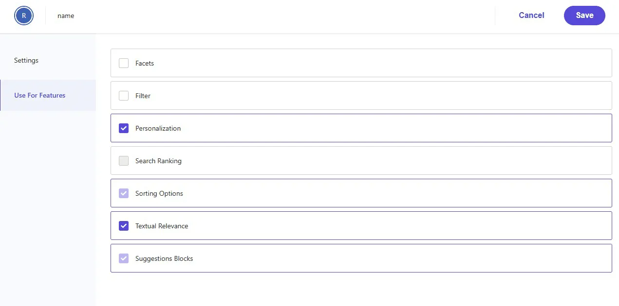 Attribute Use for Feature configuration